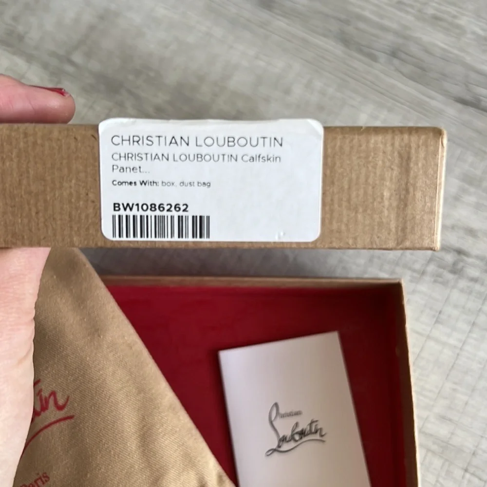 ๐ CHRISTIAN LOUBOUTIN - Like new in box Pannetone zippy wallet - Picture 2 of 8